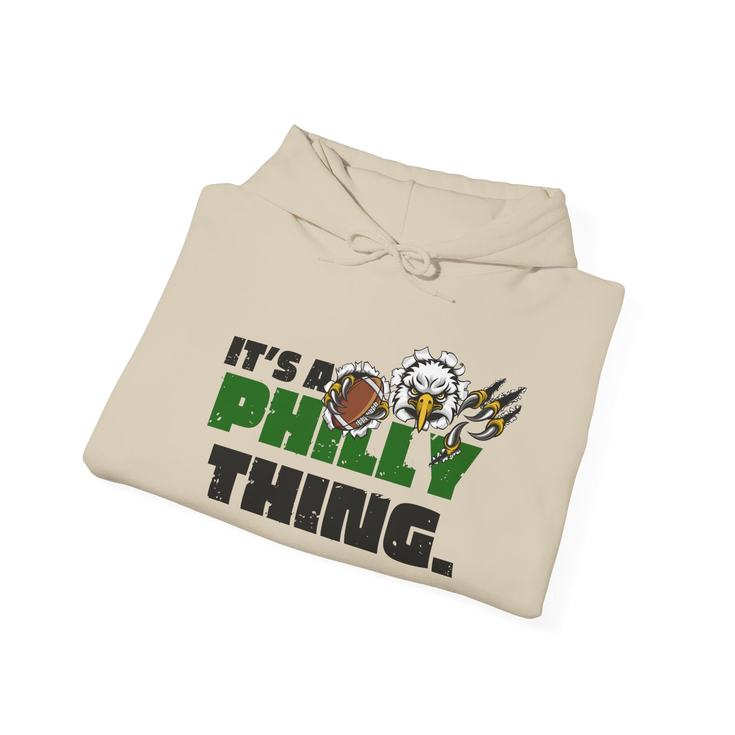Hooded Sweatshirt - Eagles Football Inspired, It's a Philly Thing
